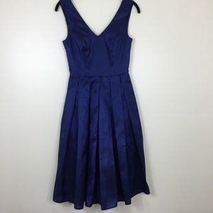 MODCLOTH Women’s Iridescence Blue Fit & Flare Dress Size XS